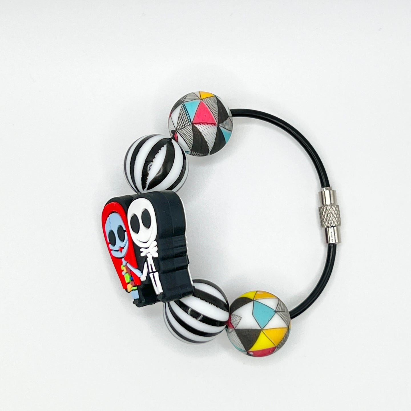 Skelly Couple Cup Charm